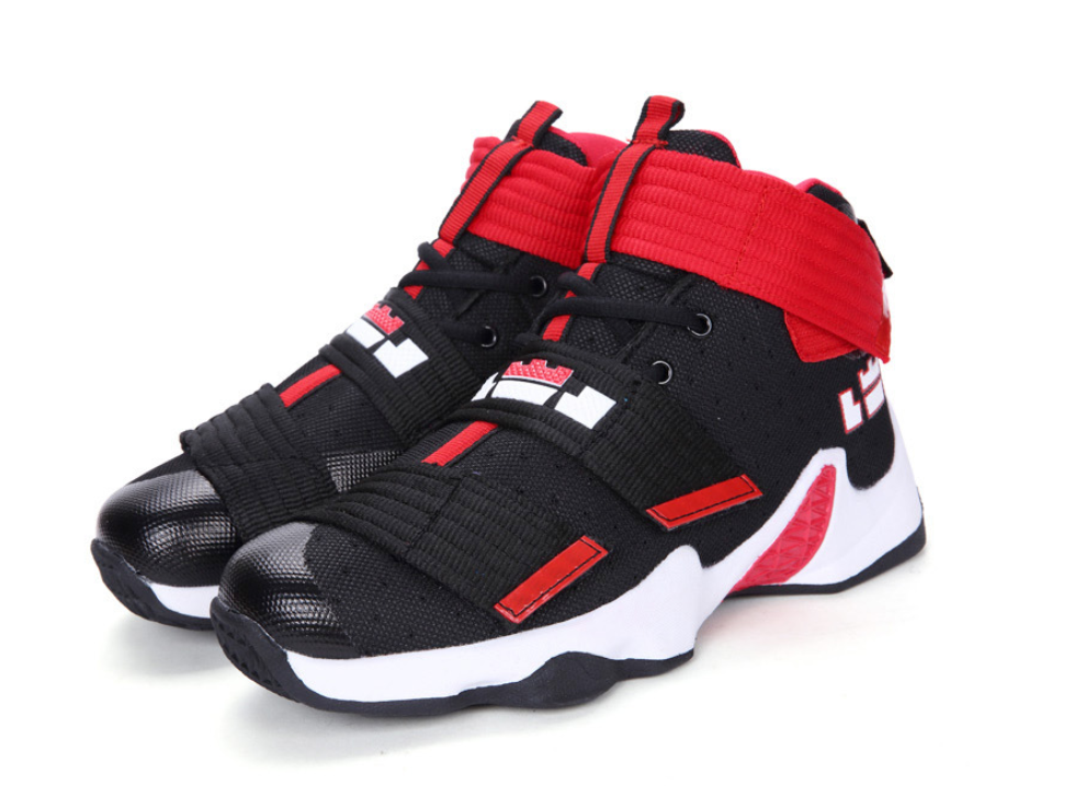 Spring new fashion shock absorption casual basketball shoes men Korean version of the trend non-slip boots sports shoes men