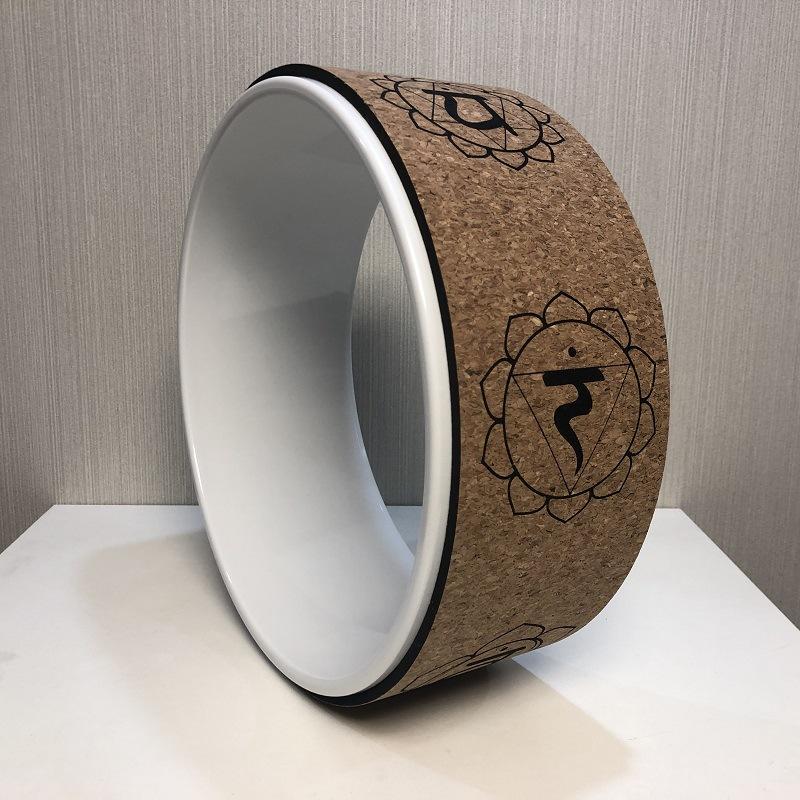 Cork Yoga Wheel Wood