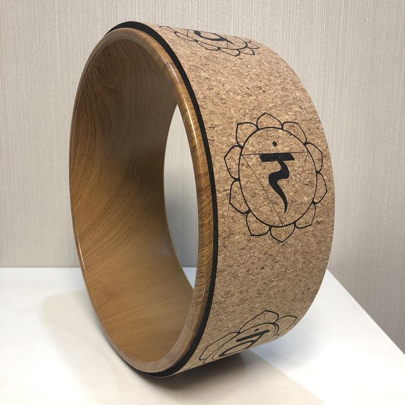 Cork Yoga Wheel Wood