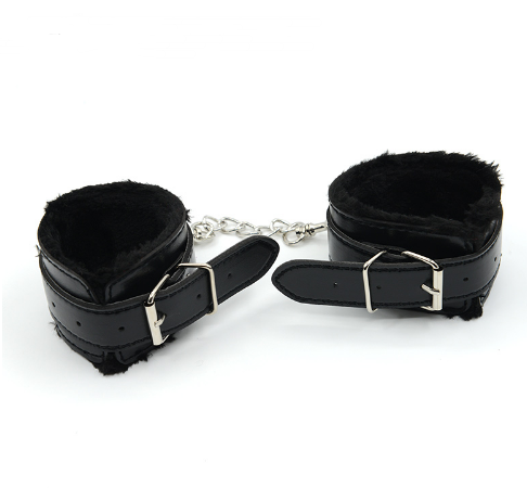 Adult aureve leather bondage fetish 4 colours have handcuffs foot ankle cuffs bdsm sex toys for a couple free delivery