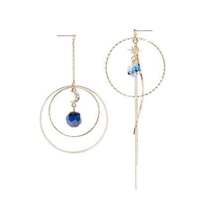 Asymmetrical Star Earrings