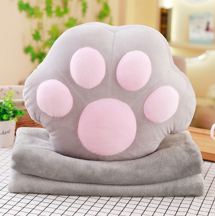 Cute Pillow Pillow Air Conditioning Blanket Three-in-One Office Napping Blanket Coral Velvet Car Cushion Lumbar