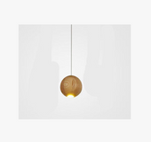Nordic wood solid chandelier