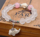 Pulsera elefante cristal