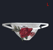 Sexy panties big flower panties