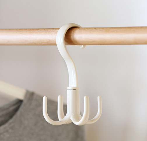 Rotary hanger, scarf, tie, scarf, clothes hanger, multi-functional plastic hanger for household use and space saving
