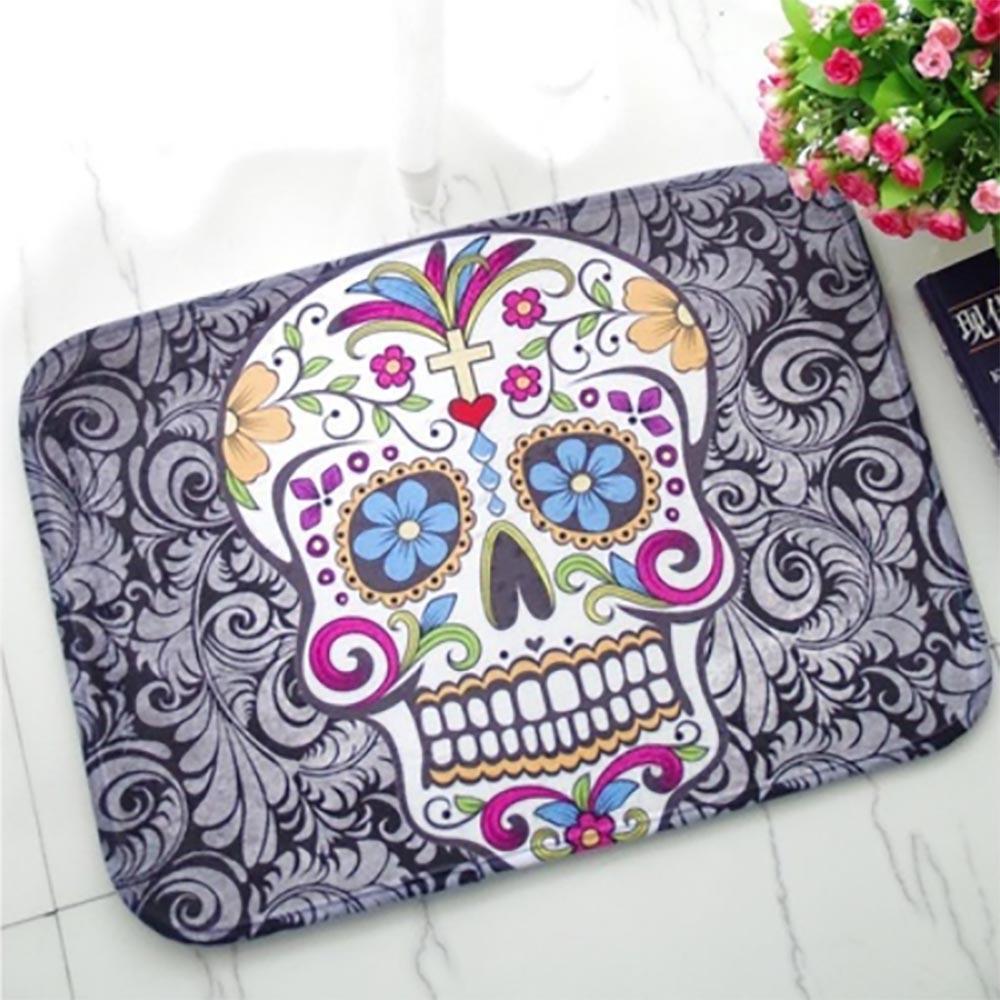 Cartoon floor mats Creative enamel carpets Plush children's bedroom entry mats