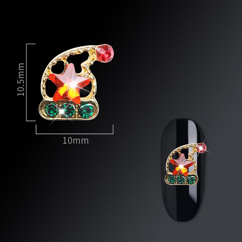 Christmas nail jewelry nail drill