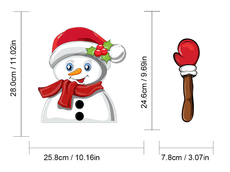 Christmas windshield stickers Santa Claus nice window stickers car wiper sticker featured gift
