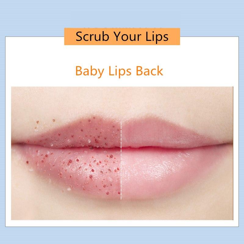 3.5g Shea Butter Lip Scrub Makeup Nourishing Moisturizing Lipbalm