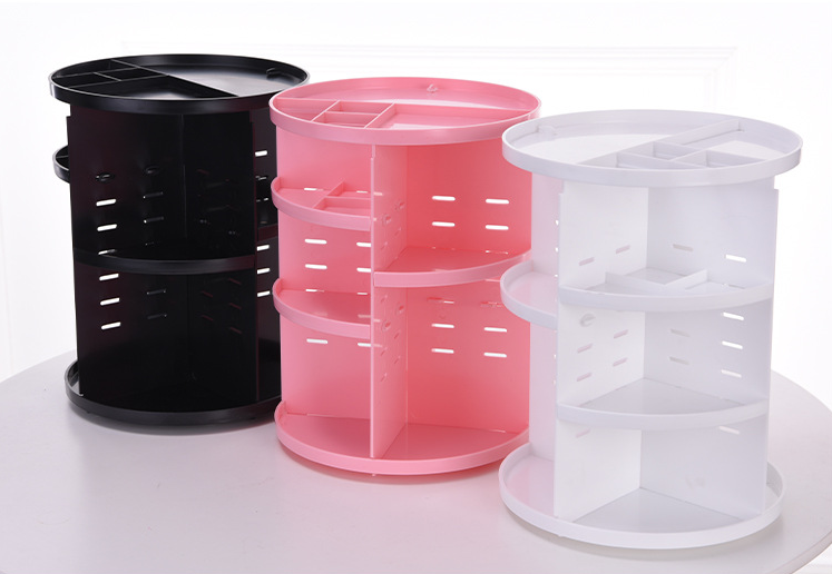 360 degree rotatable makeup rack jewelry storage