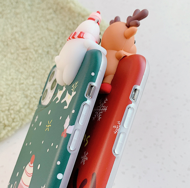 Christmas frosted phone case