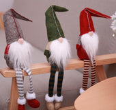 Christmas decorations, European and American style, small forest, old man, no face doll, figurine decoration, window display