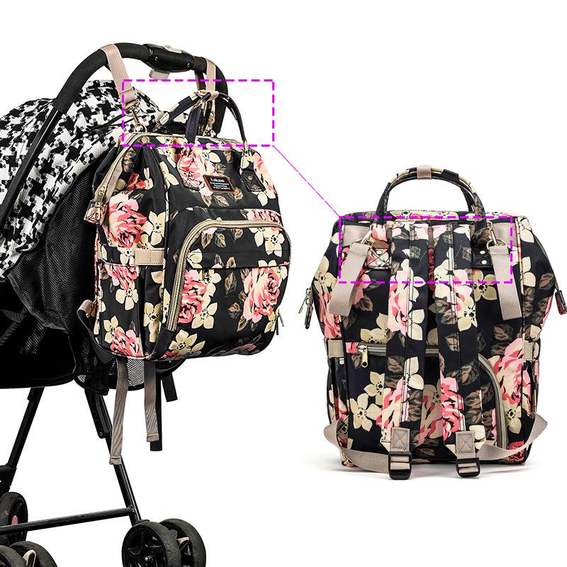 New multi-functional diaper bag Korean fashion shoulder Mummy bag outdoor leisure maternal bag fashion hipster custom