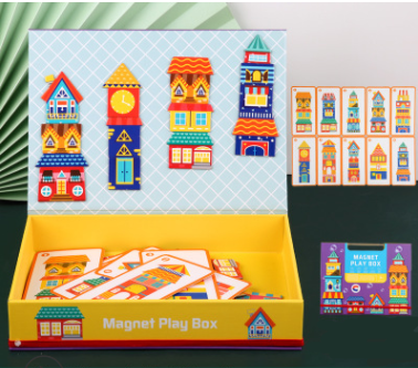 Magnetic stickers puzzle children's educational toys