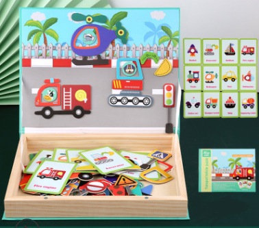 Magnetic stickers puzzle children's educational toys