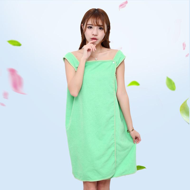 Ultrafine Fiber Brassiere Bath Skirt with Two Holes and Variable Bath Towels Can be Wholesale in Summer