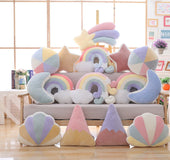 Star Moon Bed Head Cushion Rainbow Creative Pillow