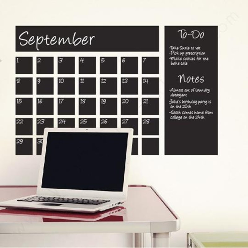 Monthly Calendar Chalk Board
