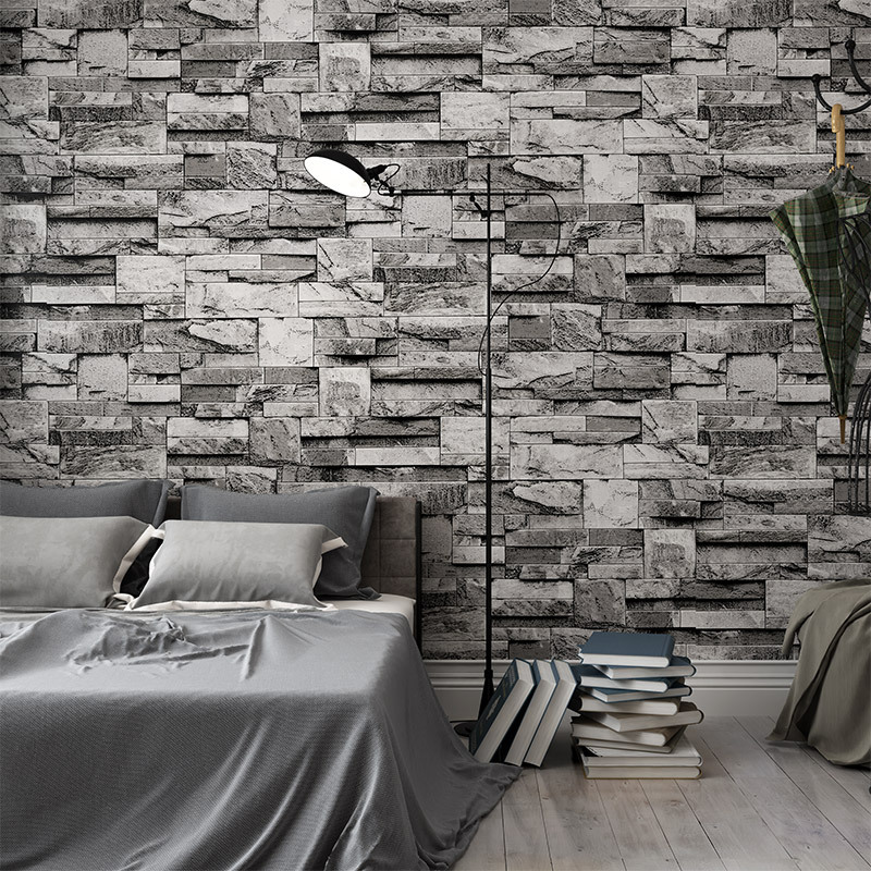 3D PVC imitation marble wallpaper