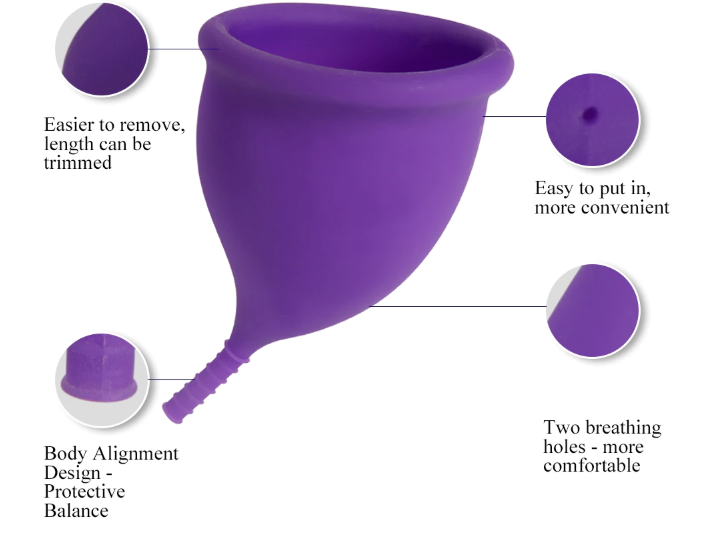 Copa Menstrual De Silicona De Grado Médico